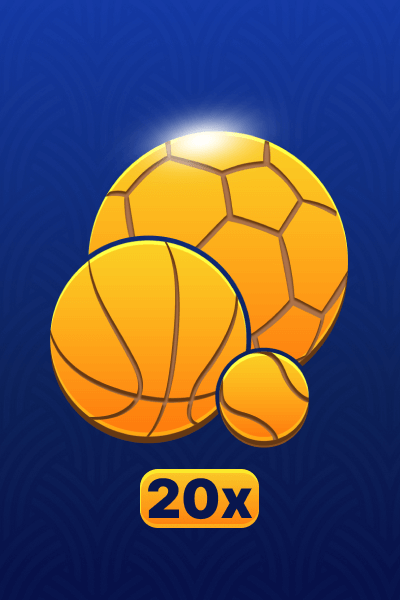 Platziere 20 Sportwetten