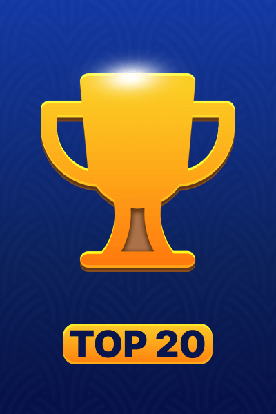 Platz unter den TOP 20 in einem Turnier